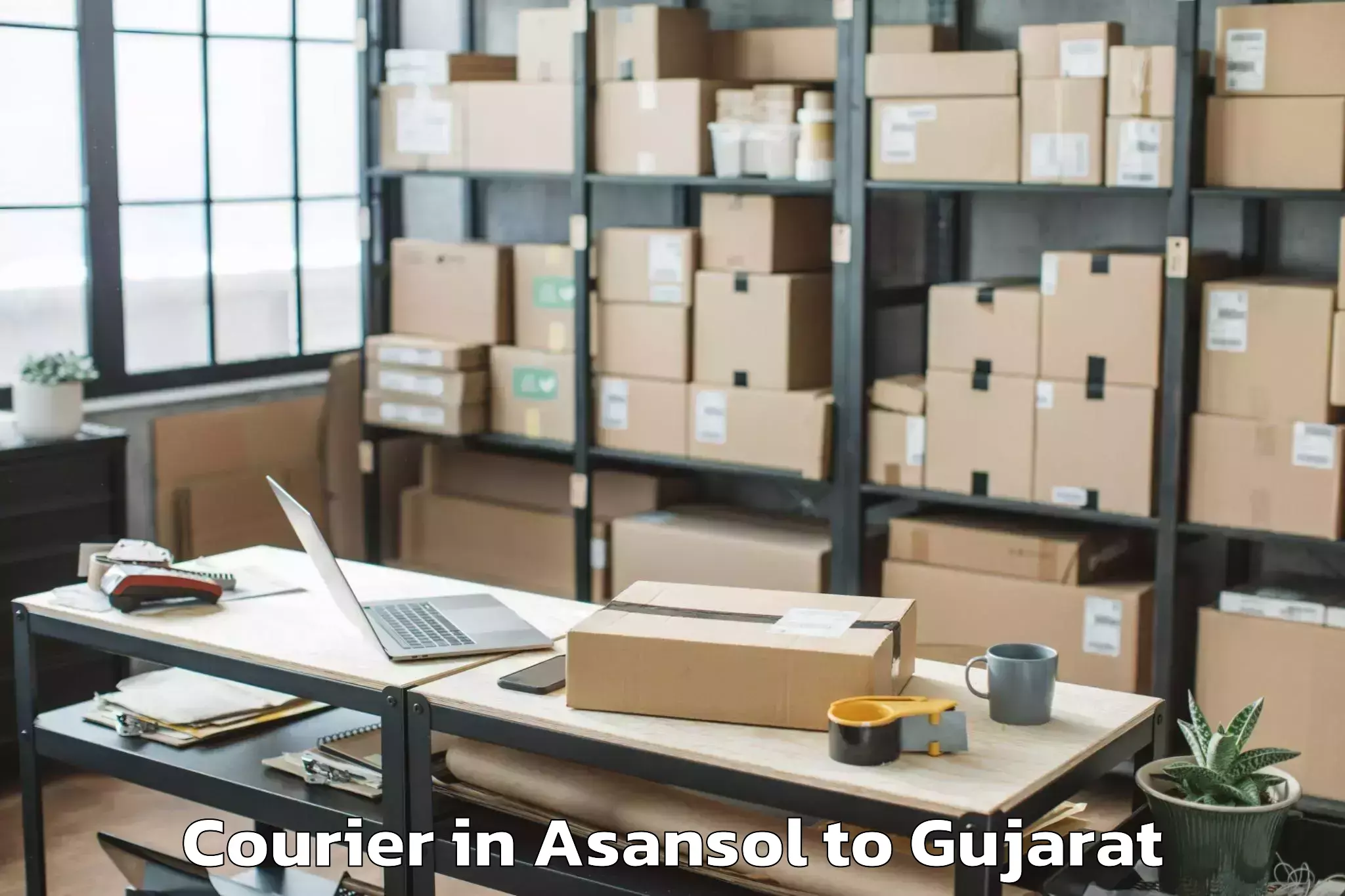 Easy Asansol to Maharaja Krishnakumarsinhji Bh Courier Booking